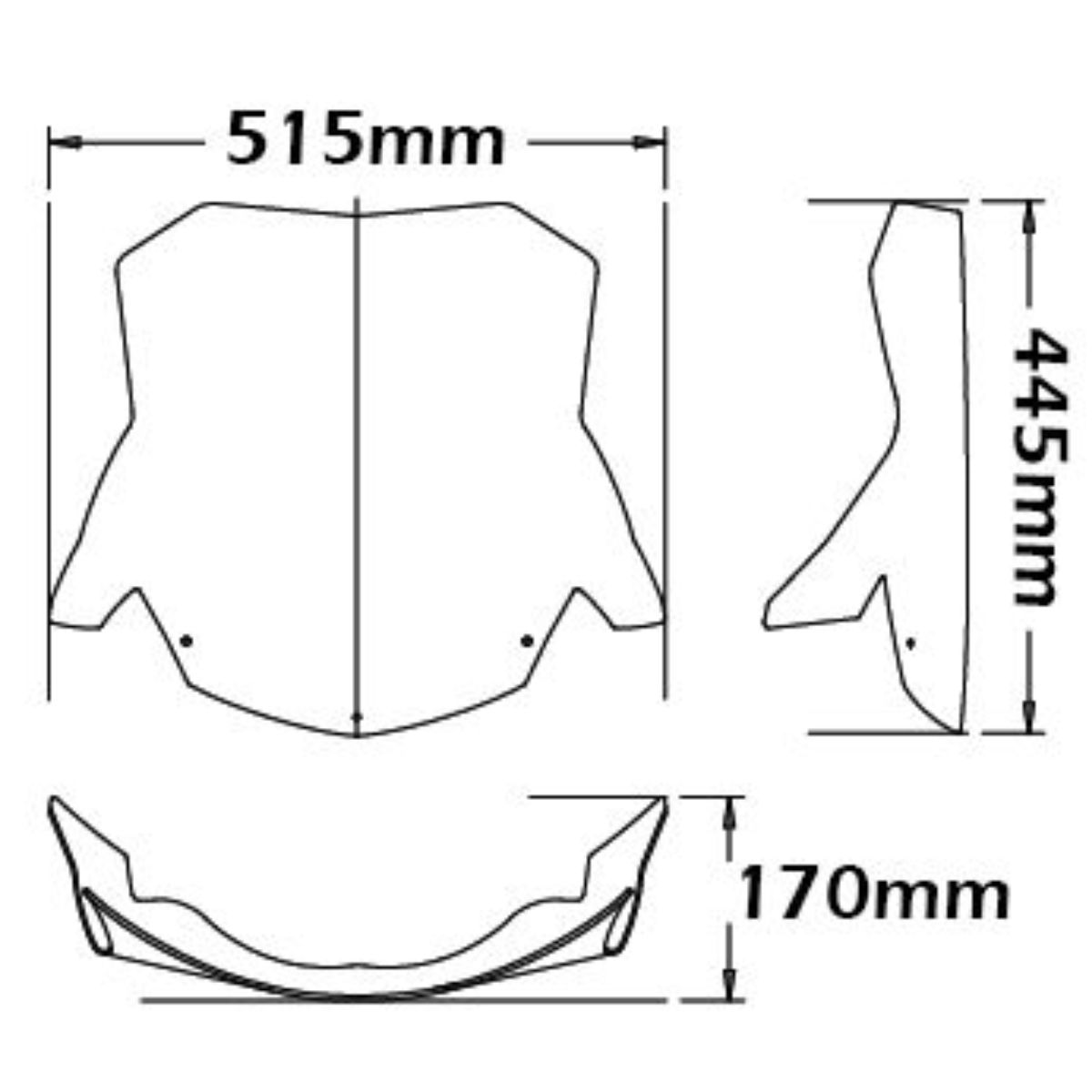 Parabrisas tipo touring BMW F800ST 2006-2012